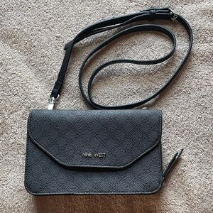 Nine West Charcoal/Black Candace Crossbody Bag